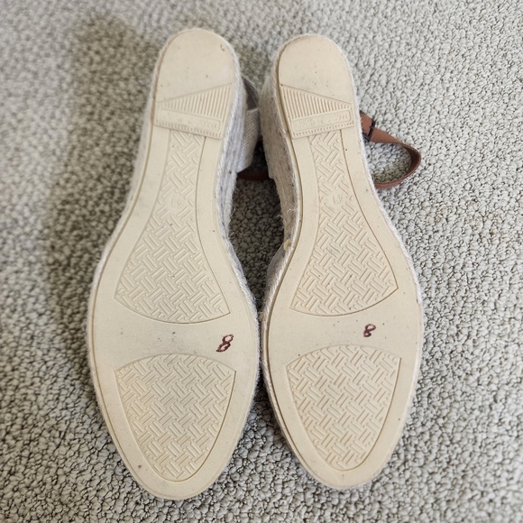 NWOT Verbenas Platform Wedge Espadrille Sandal Strap on Neutral Suede US 9.5 - Picture 8 of 12